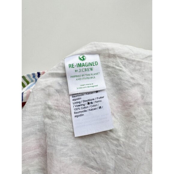 Girls' CREWCUTS J CREW Rainbow Striped Seersucker Tiered A-Line Dress, Size 8 - Picture 7 of 11